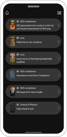 Notifications preview
