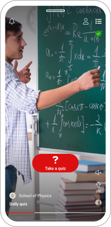 Video with quiz preview